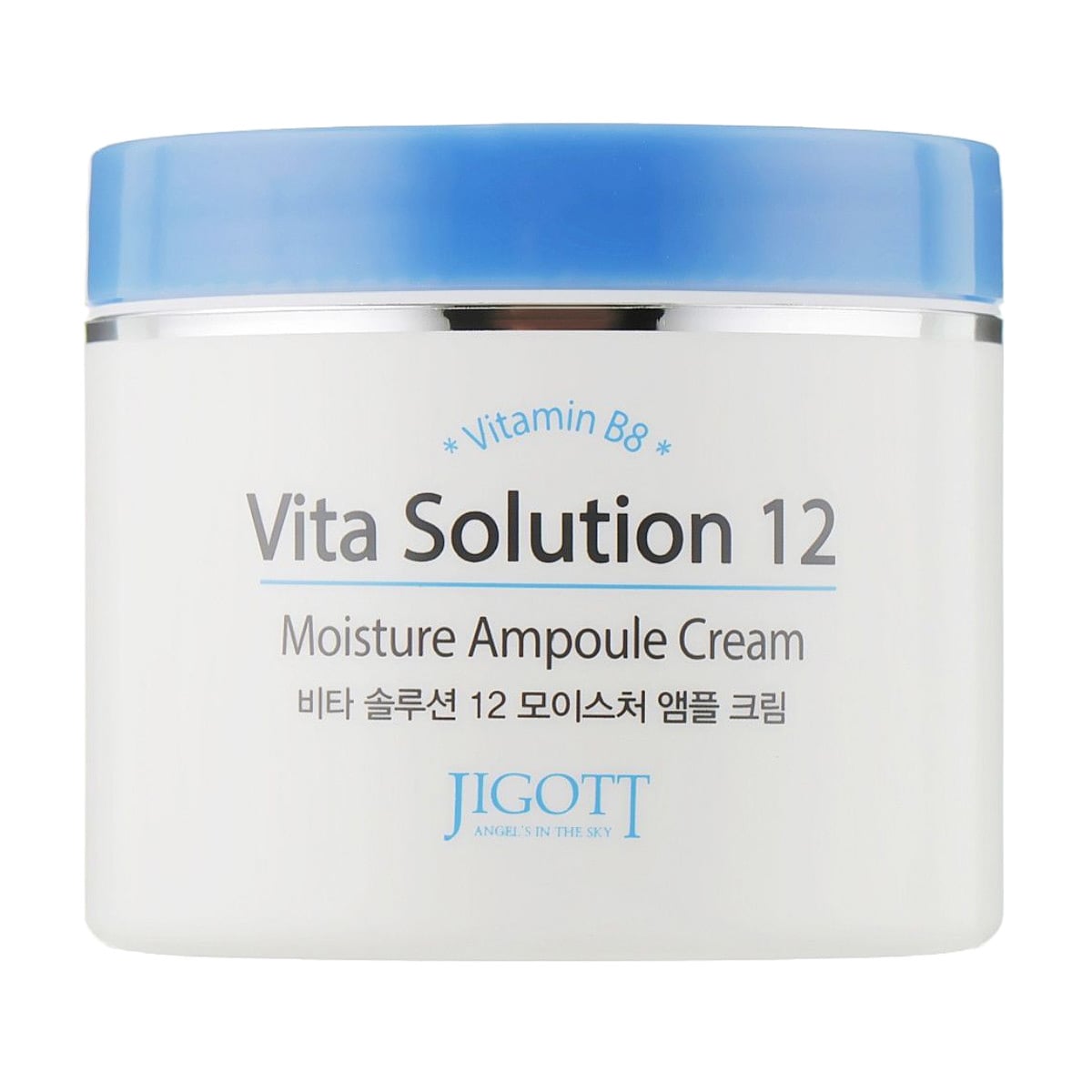 Зволожувальний ампульний крем для обличчя Jigott Vita Solution 12 Moisture Ampoule Cream з вітаміном В, 100 мл